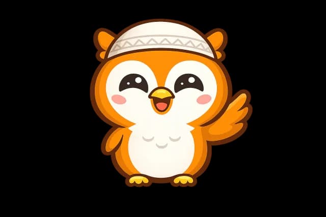 Sami, the Zamly owl, waving hello